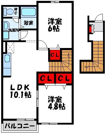 アヴニール遠賀　C棟    間取り