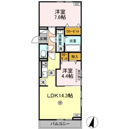 D-ROOM飯倉3丁目 間取り