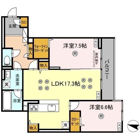 D-ROOM飯倉3丁目 間取り