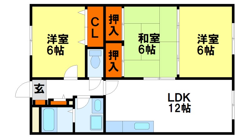 エクセレント中嶋Ⅱ 間取り　