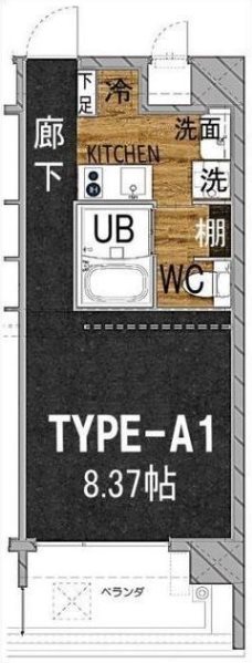 クラッシー博多 間取図です