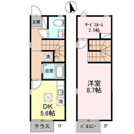 CasaJR箱崎　Ｄ棟 間取り
