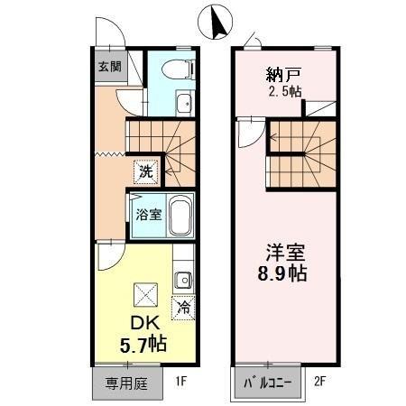 CasaJR箱崎　Ｄ棟 間取り
