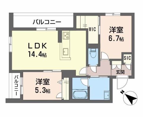 メゾンパルク清水 間取り