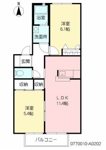 シティハイム大橋 間取り