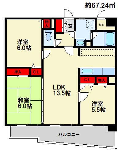 OAK　VILLA野多目レジデンス 間取り　※現状優先