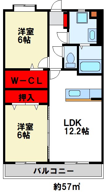 リヴィエール水城 間取り図