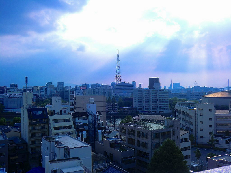 エステムプラザ天神EASTプレミアムタワー 眺望です。別階層参考写真。