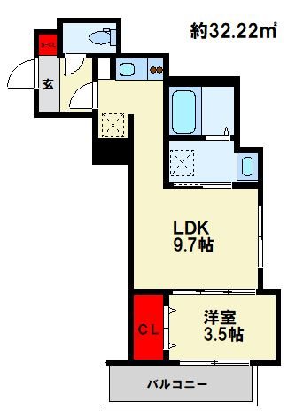 (仮称)Cherim井尻南Ⅲ 間取り　※現状優先