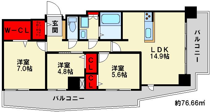 アムシュトラーセ 間取図