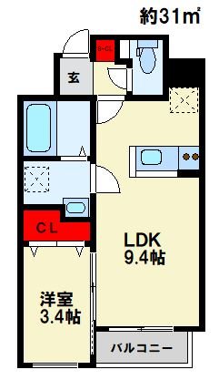 (仮称)Cherim井尻南Ⅲ 間取り　※現状優先
