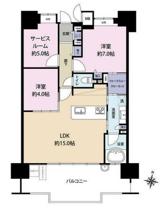 エイルマンション清水  間取り