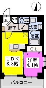 メゾンド　オハナ 間取り