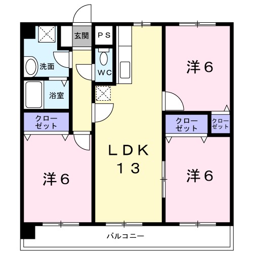 ヴィルヴェール筑紫 間取り