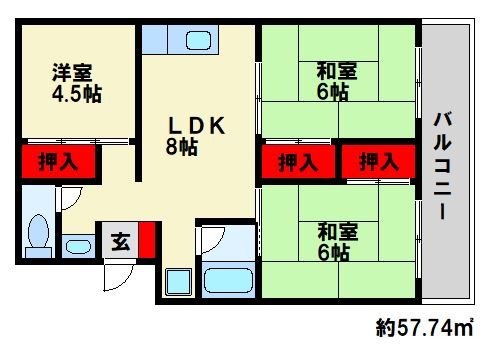 ＫＹビル 間取り　※現状優先