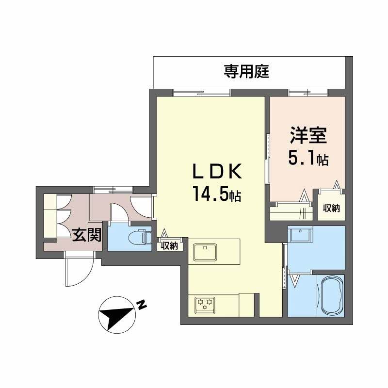 シャーメゾン六本松南 間取り