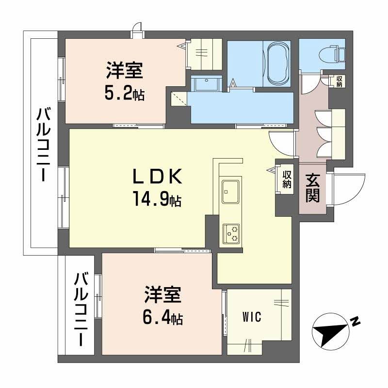 シャーメゾン六本松南 間取り