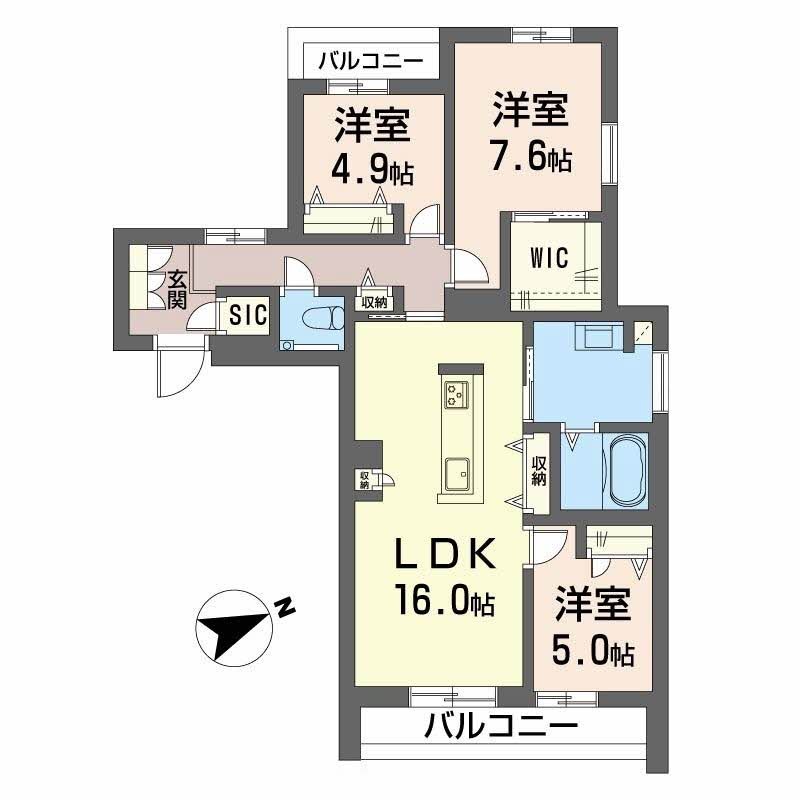 シャーメゾン六本松南 間取り