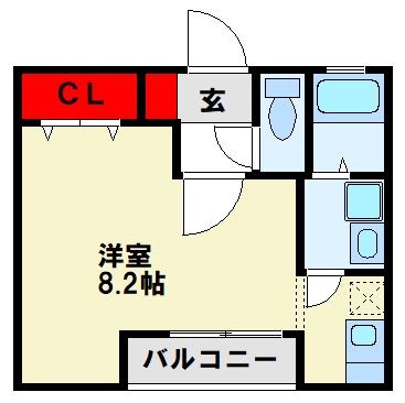 クレフラスト井尻ⅡＢ棟 間取り図