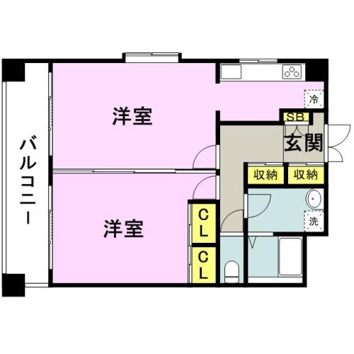 クレスティ博多 間取