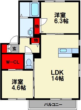メゾンドボヌール C棟 間取り