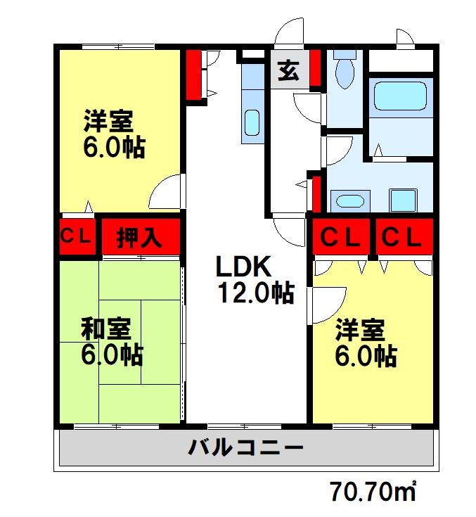 ピア観世S-N 間取り図