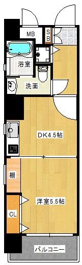 アイセレブ天神東 間取図です