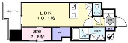 アクアステージ美野島 間取図　※現状優先
