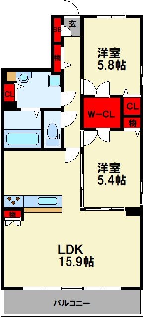 Kings Park（キングス パーク） 間取り