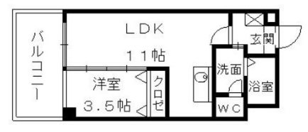 グランアミティエ 間取り反転タイプです。