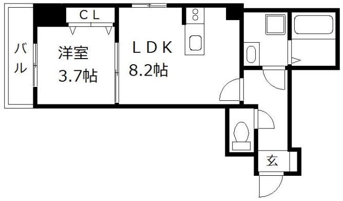 リバティ神屋 間取