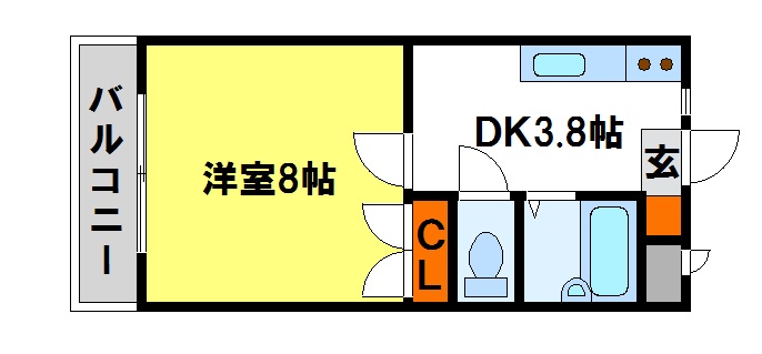 コメット五条Ⅰ ロフト付き物件。学生さんにおすすめです。