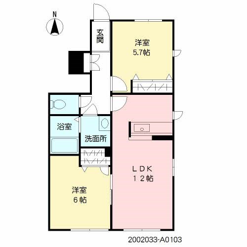 プロヌーブ茶山 間取