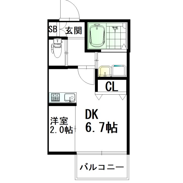 ウィルメゾン箱崎Ⅰ棟 間取り