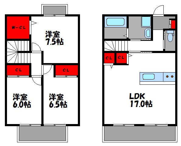 片江111 間取り