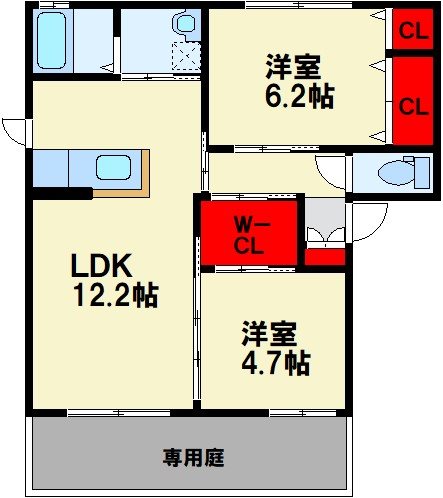 クレアールTAKA 間取り