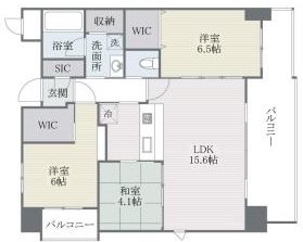 アクシオン白木原プレミアム 間取り図