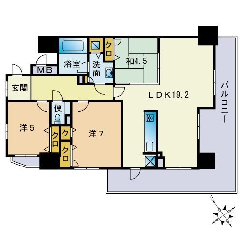 グランフォーレ百道 間取り