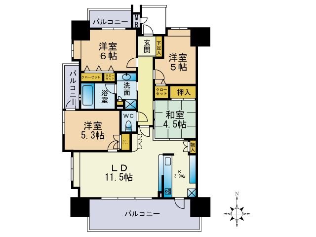 アーバンパレス藤崎駅前 間取り