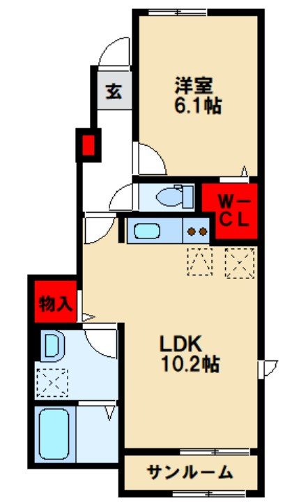 ヒカルサ鳥栖今泉ノース 間取り