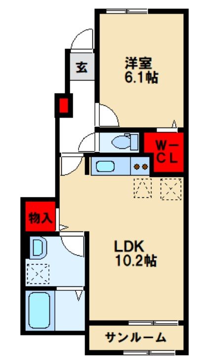 ヒカルサ鳥栖今泉ノース 間取り