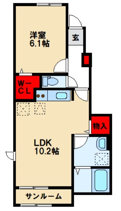 ヒカルサ鳥栖今泉ノース 間取り