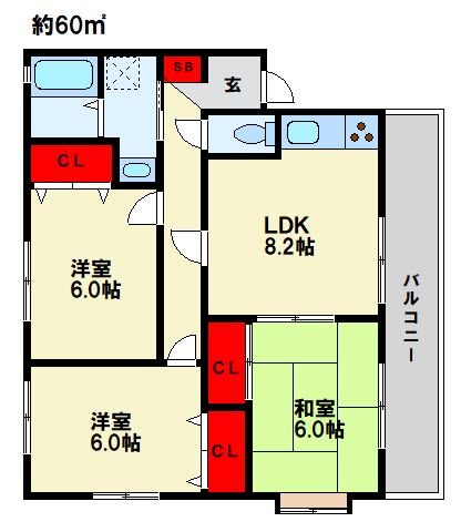 ヴェルデ筒井 間取図
