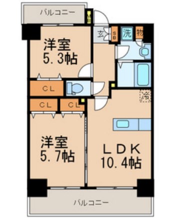 NOBLE　RICH　博多 間取