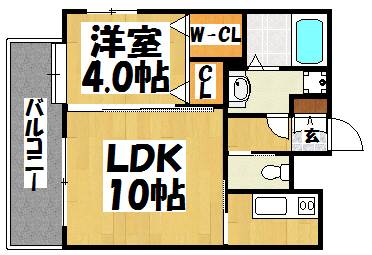 ネストピア呉服町 寝室リビング分けれます。