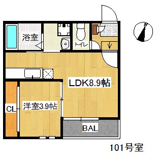 Grandtic tranquil（グランティックトランクル）警固 間取り