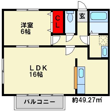 イマジンⅡ 間取図　※現状優先
