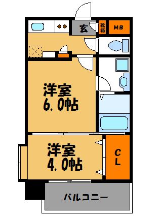 エステート・モア・薬院JOY 間取り