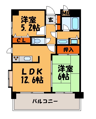 アーバンパレス大濠 間取り