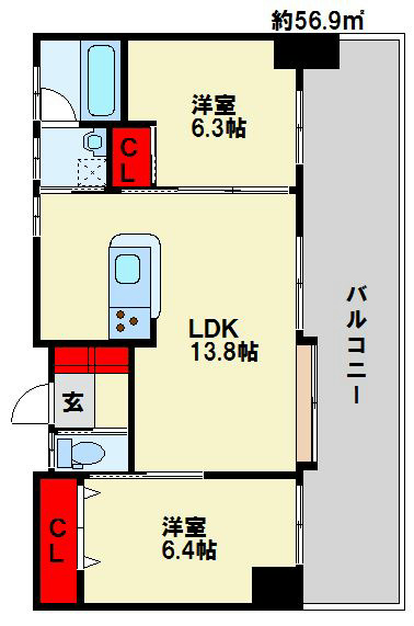 ヴェールヴァン田町 間取り